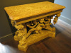 Giltwood George II Table, English Circa 1740. Gilt Gessowork Top with Bull & Eagle Design to Base. Size H80 x W106 x D54cm. - 4