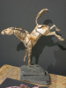 A Keil Solid Bronze Horse with Slate Base. Size H39 x W10 x D33cm. - 2