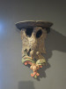 A Pair of Carved Wood & Painted Chippendale Style Eagle Shelf Brackets, British, Circa 1880. Size H37.5 x W24 x D18cm.