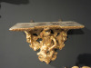 Gold Carved Shelf Bracket, Featuring Man & 2 Cherubs. Size H41 x W49 x D22cm. - 3