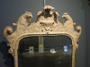 A Gessowork Looking-Glass, English, Circa 1720, Gilded Mirror with Bevelled Glass (19th Century) and 2 x Candle Holders. Size H103 x W67cm. NOTE: patina on glass. - 2