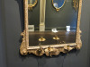 A Gessowork Looking-Glass, English, Circa 1720, Gilded Mirror with Bevelled Glass (19th Century) and 2 x Candle Holders. Size H103 x W67cm. NOTE: patina on glass. - 3