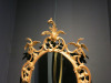 Antique Mid 18th Century Period Carved Giltwood Oval Mirror, Featuring Two Birds. Size H104 x W62cm. - 2