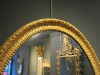 Antique Gold Coloured Ornate Carved Wood Framed Oval Mirror. Size H103 x W77cm. - 2