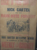 Nick Carter and the Bank Note Forgers, Original Framed Poster. Size 79 x W54cm. - 2