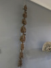 Antique 8 Section Carved Wood Decorative Oak Tree, Wall Hanging. Size H94 x W10cm.