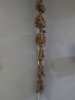 Antique 8 Section Carved Wood Decorative Oak Tree, Wall Hanging. Size H94 x W10cm. - 2