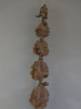 Antique 8 Section Carved Wood Decorative Oak Tree, Wall Hanging. Size H94 x W10cm. - 3