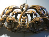 Antique Wood Carved Overdoor, Possibly Part of a Mirror with Signs of Damage. Size H35 x W98cm. - 2