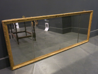 Giltwood 'Robert Adam' Period Landscape Looking-Glass Mirror, British, Circa 1790. Size H61 x W152cm.