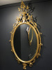 Giltwood and Carton-Pierre 'Robert Adam' Period Dressed, Oval Looking Glass, English, Circa 1790. Size H127 x W69cm.