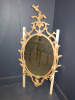 Giltwood Ornate Framed Oval Mirror. Size H120 x W68cm.