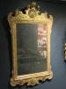 Antique Giltwood Ornate Carved Bevel Edge Mirror with Seashell Detail. Size H122 x W70cm.