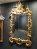 Carved Wood and Water-Gilt, Chippendale Style Looking-Glass, English, Circa 1830. Size H160 x W89cm. - 2