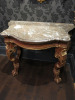 A Pair of Carved Wood Side Tables Faux Rosewood Painted with Original Marble Tops, English, Circa 1830. - 2