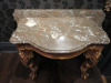 A Pair of Carved Wood Side Tables Faux Rosewood Painted with Original Marble Tops, English, Circa 1830. - 6