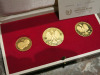 Set of 3 Polish 22ct Gold Collectable Coins in Case with Certificate, Gold 900/1000. - 2