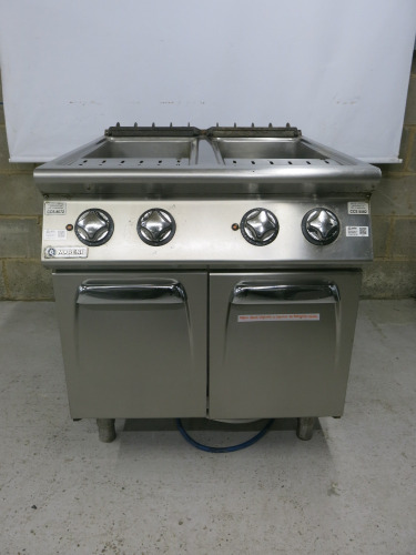 Mareno Twin Well Gas Pasta Cooker. Size H90 x W80 x D90cm.