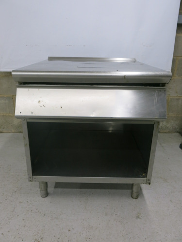 Mareno Open Stainless Steel Work Table. Size H90 x W80 x D90cm.