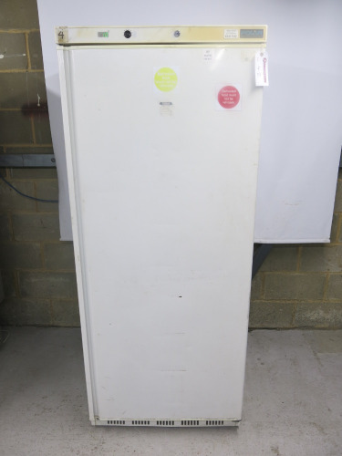 Polar Single Door Upright Freezer, Model CD615, S/N 5015326. Size H190 x W77 x D70cm.
