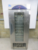 Williams Single Door Upright Refrigerator, Model WZ16, S/N 0401/370410. Size H190 x W75 x D70cm.