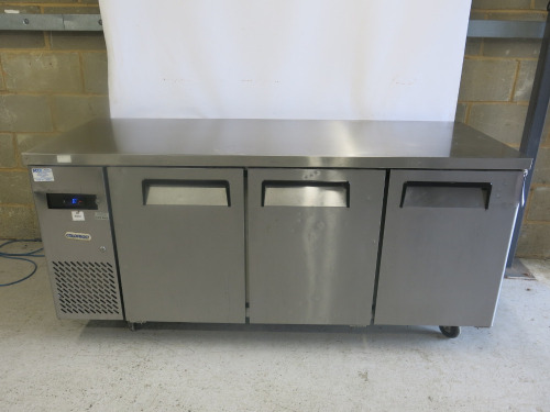 Coldfrost 3 Door Refrigerated Prep Counter, Model YPF9042. Size H84 x W180 x D70cm.