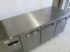Coldfrost 3 Door Refrigerated Prep Counter, Model YPF9042. Size H84 x W180 x D70cm. - 2