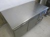 Friulinox 2.5 Door Stainless Steel Counter Freezer, Model TR37, S/N 1007000013. - 2