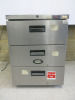 Foster 3 Drawer Stainless Steel Undercounter Refrigerator. Size H80 x W60 x D65cm.