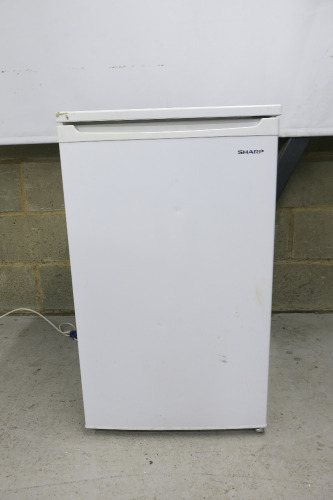 Sharp White Under-Counter Fridge, Model SJ-UF088M4W-EN