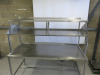 Stainless Steel Prep Table with 2 Shelves Over. Size H166 x W180 x D90cm. - 2