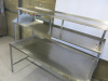 Stainless Steel Prep Table with 2 Shelves Over. Size H166 x W180 x D90cm. - 3