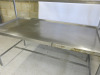 Stainless Steel Prep Table with 2 Shelves Over. Size H166 x W180 x D90cm. - 4