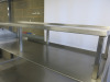 Stainless Steel Prep Table with 2 Shelves Over. Size H166 x W180 x D90cm. - 5