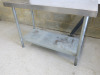 Stainless Steel Prep Table. Size H66 x W120 x D60cm. - 3