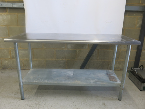 Stainless Steel Prep Table. Size H85 x W152 x D60cm.