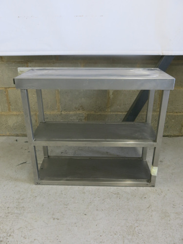 3 Tier Stainless Steel Storage. Size H70 x W80 x D32cm.