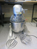 Buffalo Commercial Planetary Large Quantity Mixer, 20L, with Stainless Steel Bowl & Attachments. NOTE: unable to power up.