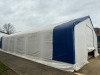 33 x 60 x 17ft Double Trussed Storage Tent with Strong PVC & Galvanised Steel Frame. 13 x 13ft Openings with Hand Braked Winch, Model RPW2200 Shutters. Fitted with Lighting & Power. NOTE: buyer will be required to supply relevant logistics, labour & trans - 2