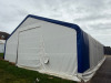 33 x 60 x 17ft Double Trussed Storage Tent with Strong PVC & Galvanised Steel Frame. 13 x 13ft Openings with Hand Braked Winch, Model RPW2200 Shutters. Fitted with Lighting & Power. NOTE: buyer will be required to supply relevant logistics, labour & trans - 3