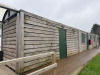 3 x 20ft Lined & Insulated, Cladded Site Containers/Cabins with Canteen, Changing Room & Store Room with Side Doors, Windows, 240v Power, Lighting & Sockets. Includes Contents of Changing Room & Canteen with Appliances, Tables, Chairs, Lockers Etc. (Exclu