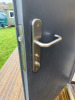 3 x 20ft Lined & Insulated, Cladded Site Containers/Cabins with Canteen, Changing Room & Store Room with Side Doors, Windows, 240v Power, Lighting & Sockets. Includes Contents of Changing Room & Canteen with Appliances, Tables, Chairs, Lockers Etc. (Exclu - 5