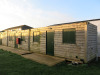 3 x 20ft Lined & Insulated, Cladded Site Containers/Cabins with Canteen, Changing Room & Store Room with Side Doors, Windows, 240v Power, Lighting & Sockets. Includes Contents of Changing Room & Canteen with Appliances, Tables, Chairs, Lockers Etc. (Exclu - 27