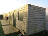 3 x 20ft Lined & Insulated, Cladded Site Containers/Cabins with Canteen, Changing Room & Store Room with Side Doors, Windows, 240v Power, Lighting & Sockets. Includes Contents of Changing Room & Canteen with Appliances, Tables, Chairs, Lockers Etc. (Exclu - 28