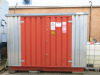 Expanda Metal Hazardous Substance Shed with Red Doors. NOTE: Excludes contents. - 2