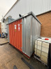 Expanda Metal Hazardous Substance Shed with Red Doors. NOTE: Excludes contents. - 5