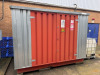 Expanda Metal Hazardous Substance Shed with Red Doors. NOTE: Excludes contents. - 7