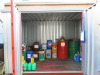 Expanda Metal Hazardous Substance Shed with Red Doors. NOTE: Excludes contents. - 8