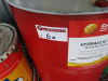Contents of Hazardous Waste Shed to Include: 205L Drum of Crown Hydraulic Oil 46, 205L BP Oil (Unknown), 15 x Assorted Various Oils & Lubricants (5L-25L), 25L De-Ionised Water DW25, 2 x 25L and 2 x 5L Concrete Hardener /Dustproofer, Assorted Others Full & - 2