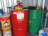 Contents of Hazardous Waste Shed to Include: 205L Drum of Crown Hydraulic Oil 46, 205L BP Oil (Unknown), 15 x Assorted Various Oils & Lubricants (5L-25L), 25L De-Ionised Water DW25, 2 x 25L and 2 x 5L Concrete Hardener /Dustproofer, Assorted Others Full & - 6